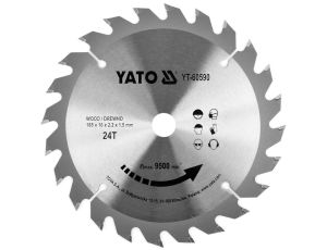 YATO - TARCZA TCT DO DREWNA 165X24TX16MM - YT-60590