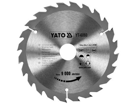 YATO - TARCZA WIDIOWA 184X24TX30 MM - YT-6060