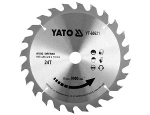 YATO - TARCZA TCT DO DREWNA 185X24TX20MM - YT-60621