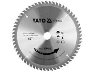 YATO - TARCZA TCT DO DREWNA 190X60TX20MM - YT-60636