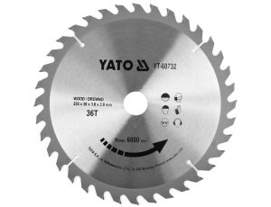 YATO - TARCZA TCT DO DREWNA 255X36TX30MM - YT-60732