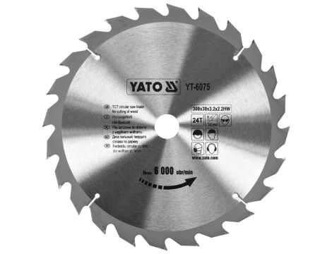 YATO - TARCZA WIDIOWA 300X24TX30 MM - YT-6075