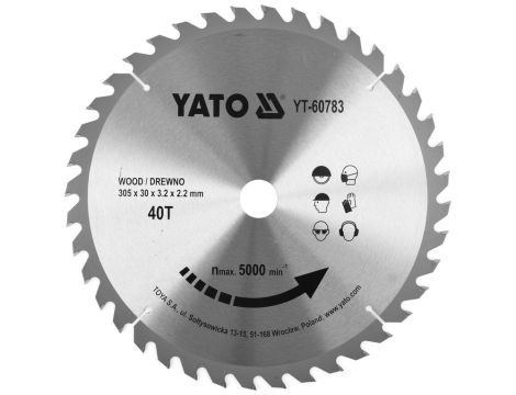 YATO - TARCZA DO DREWNA 305X40TX30MM - YT-60783