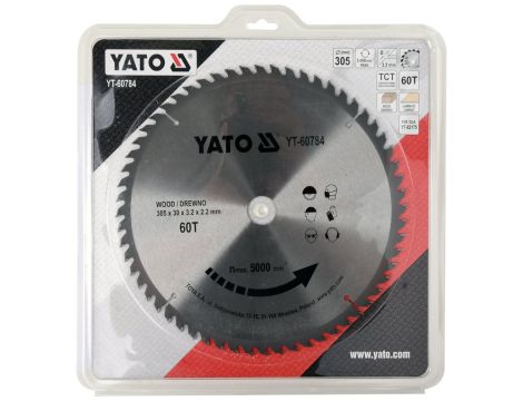 YATO - TARCZA WIDIOWA DO DREWNA 305X60TX30MM - YT-60784