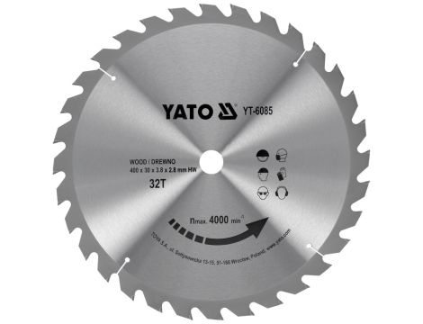 YATO - TARCZA WIDIOWA 400X32TX30 MM - YT-6085