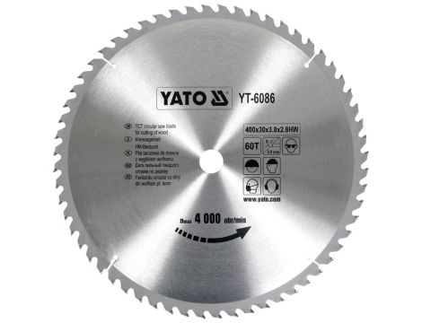 YATO - TARCZA WIDIOWA 400X60TX30 MM - YT-6086