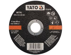 YATO - TARCZA DO CIĘCIA METALU 125x3,2 - YT-6110