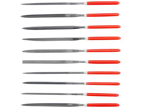 YATO - ZESTAW PILNIKÓW IGLAKÓW 10CZ.3x140x65MM - YT-6163