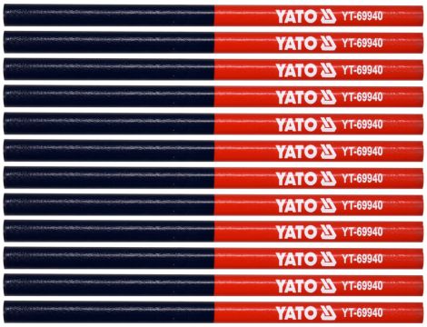 YATO - OŁÓWKI TECHNICZNE CZERWONO NIEBIESKIE - YT-69940