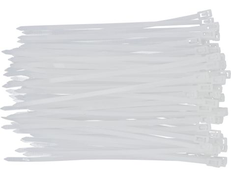 YATO - OPASKI PLA, ROZPI 4,8X200MM 100SZT.BIAŁE - YT-70661