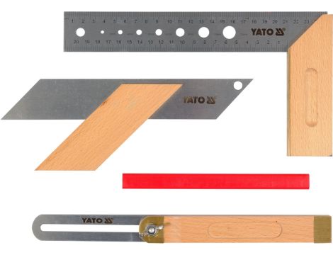 YATO - ZESTAW KĄTOWNIKÓW STOLARSKICH 3 SZT - YT-70823