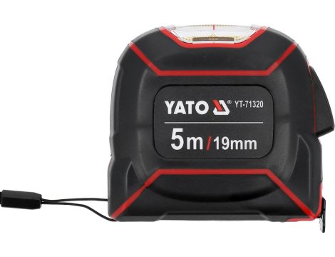 YATO - MIARA ZWIJANA 5MX19MM Z GÓRNYM ODCZYTEM - YT-71320