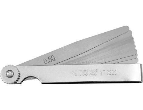 YATO - SZCZELINOMIERZ 100MM 10LISTKÓW 0,05-0,5M - YT-7222