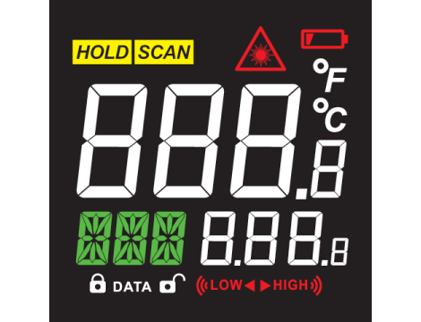 YATO - PIROMETR -50C+650C - YT-73201 - 5
