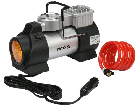 YATO - KOMPRESOR SAMOCHODOWY Z LAMPĄ LED 180W - YT-73460