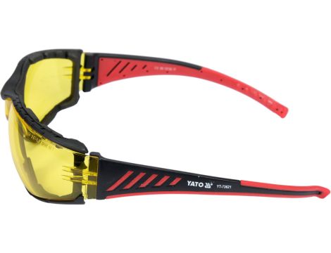 YATO - OKULARY OCHRONNE KOMFORT+ ŻÓŁTE - YT-73621 - 2