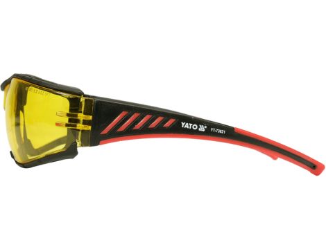 YATO - OKULARY OCHRONNE KOMFORT+ ŻÓŁTE - YT-73621 - 3