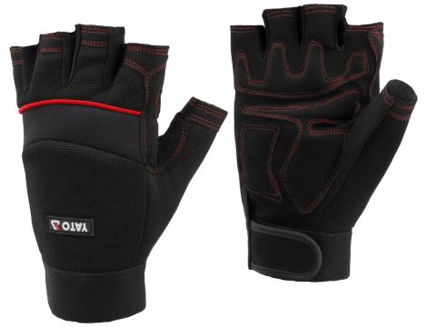 YATO - RĘKAWICE BEZ PALCÓW OCHR. ODCISK. R. 8 - YT-74658