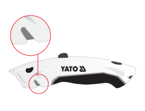 YATO - NOŻYK Z WYSUWANYM OSTRZEM TRAPEZOWYM - YT-75201 - 3