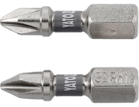 YATO - BITY 1/4"X25 MM PH1 2 SZT Ni - YT-78000