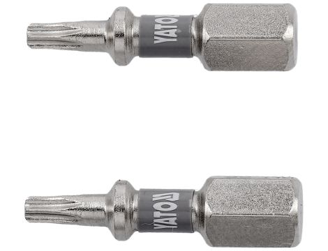 YATO - BITY 1/4"X25 MM T10 2 SZT Ni - YT-78011