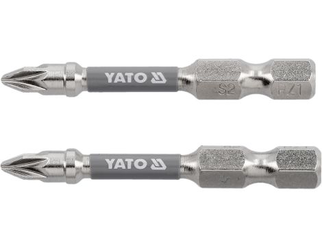 YATO - BITY 1/4"X50 MM PZ1 2 SZT Ni - YT-78023