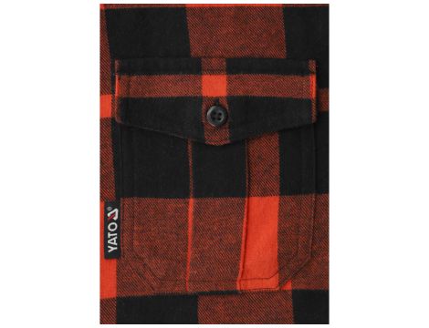 YATO - KOSZULA FLANELOWA CZERWONA R. 2XL - YT-78804 - 3