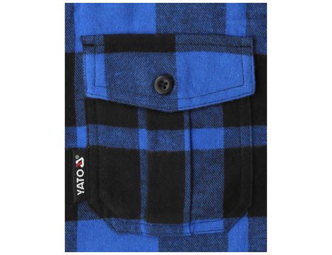 YATO - KOSZULA FLANELOWA NIEBIESKA R. XL - YT-78809 - 3