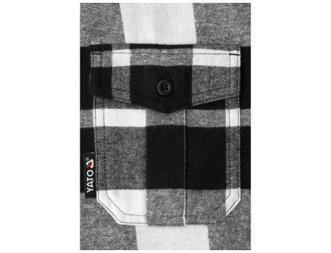 YATO - KOSZULA FLANELOWA BIAŁA R. 3XL - YT-78817 - 3