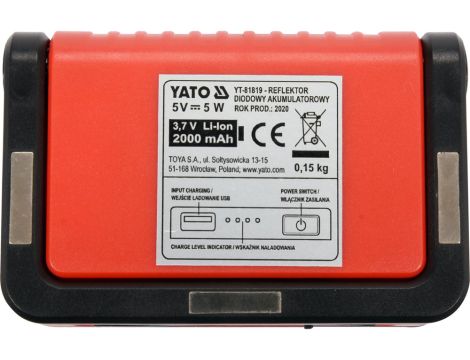 YATO - REFLEKTOR PRZENOŚNY 5W COB 300LM - YT-81819 - 5