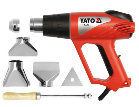 YATO - OPALARKA 2000W 70~600°C AKCES. wyśw. LCD - YT-82293