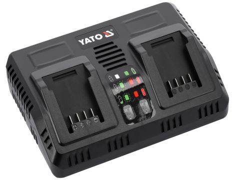 YATO - INT. ŁADOWARKA PODWÓJNA 18V (2,4-4,5A) - YT-828501