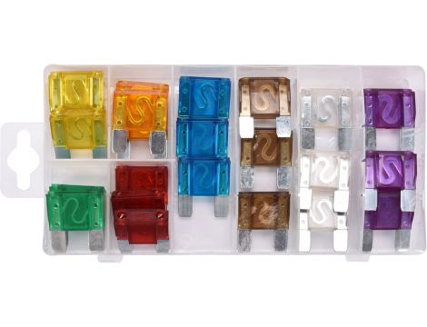 YATO - ZESTAW 24 BEZPIECZNIKÓW PŁYTKOWYCH MAXI - YT-83140