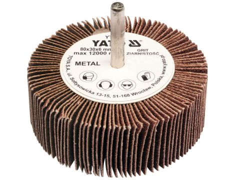 YATO - ŚCIERNICA LISTKOWA TRZPIEN 80x30x6 P60 - YT-83372