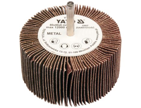 YATO - ŚCIERNICA LISTKOWA TRZPIEN 80x40x6 P60 - YT-83382