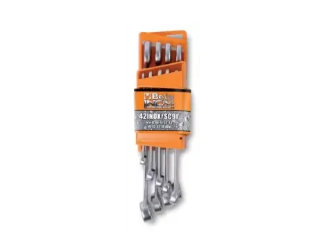 BETA - Komplet kluczy płasko-oczkowych 42INOX-AS 1/4-3/4" 9 sztuk w kartonie - 42INOX-AS/S9