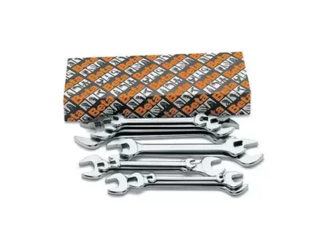 BETA - Komplet kluczy płaskich dwustronnych 55 6-22mm 8 sztuk w kartonie - 55/S8