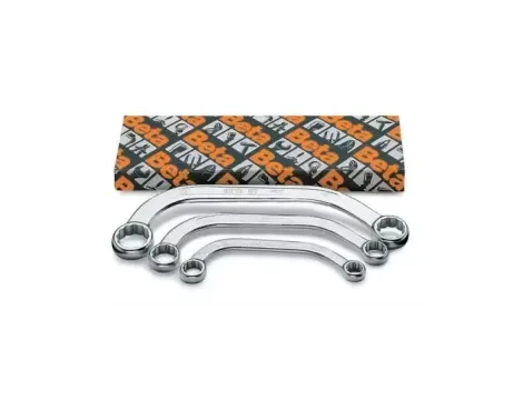 BETA - Komplet kluczy oczkowych dwustonnych wygiętych 83 10-22mm 5 sztuki w kartonie - 83/S5