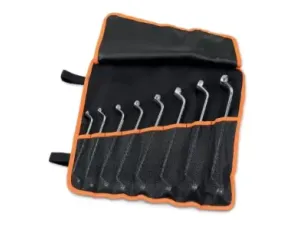 BETA - Komplet kluczy oczkowych dwustronnych odsadzonych 90 6-22mm 8 sztuk w pokrowcu - 90/B8N