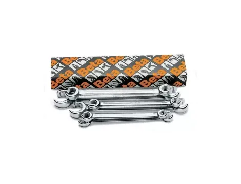 BETA - Komplet kluczy oczkowych dwustronnych półotwartych 94 8-22mm 6 sztuk w kartonie - 94/S6