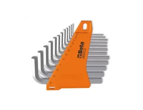 BETA - Komplet kluczy trzpieniowych kątowych sześciokątnych 96 2-10mm 12 sztuk w uchwycie z... - 96/SC12