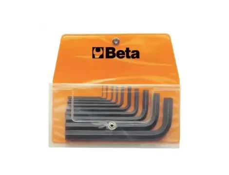 BETA - Komplet kluczy trzpieniowych kątowych sześciokątnych 96N 1,5-12mm 10 sztuk w pokrowcu - 96N/B10