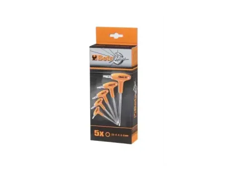BETA - Komplet kluczy trzpieniowych kątowych sześciokątnych z rękojeścią 96T 2,5-6mm 5 sztuk w... - 96T/S5P