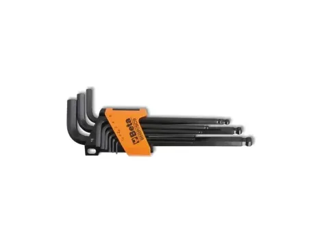 BETA - Komplet kluczy trzpieniowych kątowych sześciokątnych 96BP 1,5-10mm 9 sztuk w uchwycie z... - 96BP/SC9