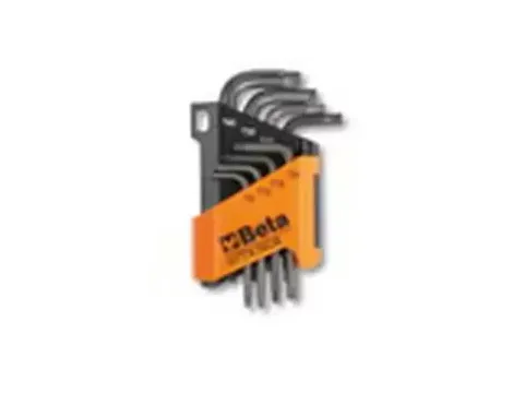 BETA - Komplet kluczy trzpieniowych kątowych profil torx 97TX t9 - t40 8 sztuk w uchwycie z... - 97TX/SC8
