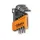 BETA - Komplet kluczy trzpieniowych kątowych profil torx 97TX t9 - t40 8 sztuk w uchwycie z... - 97TX/SC8