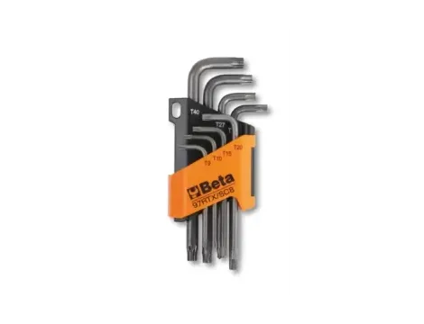 BETA - Komplet kluczy trzpieniowych kątowych profil tamper resistant torx 97RTX t9 - t40 8... - 97RTX/SC8