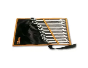 BETA - Zestaw kluczy płasko-oczkowych, zapadka dwukierunkowa, w pokrowcu 8-19mm 6szt.  - 142/B6