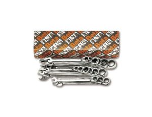 BETA - Zestaw kluczy płasko-oczkowych, zapadka dwukierunkowa 6-22mm 15szt.  - 142/S15