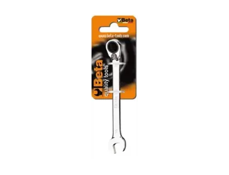 BETA - Klucz płasko-oczkowy z dwukierunkowym mechanizmem zapadkowym 6mm na blistrze - 142K/6